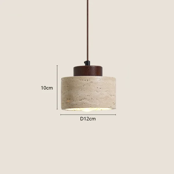 Japanese modern designer bedroom bedside lighting bar B&B yellow cave stone chandelier bedside hanging wire lamp - Image 3