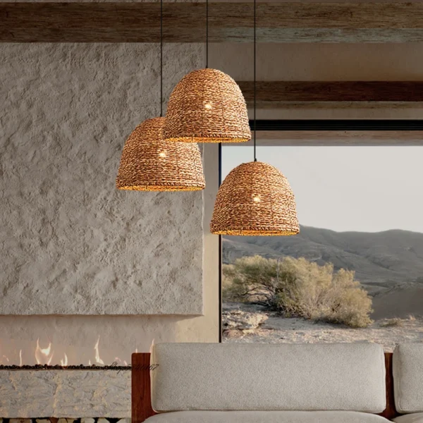 Vintage Style Pendant Lights High-quality Densely Woven Rattan Lamps for Living Room Dining Room Restaurant Loft Decor - Image 6