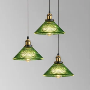 Retro Glass Chandelier Restaurant Tea Room Bar Bedrooms Studio Cafe Clothing Stores Lustre Single Head Vintage Pendant Lamps LED