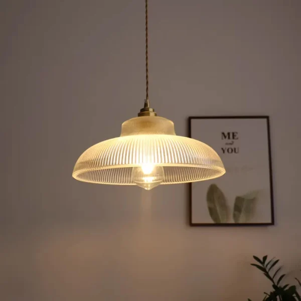 Retro Glass Chandelier Restaurant Tea Room Bar Bedrooms Studio Cafe Clothing Stores Lustre Single Head Vintage Pendant Lamps LED - Image 5