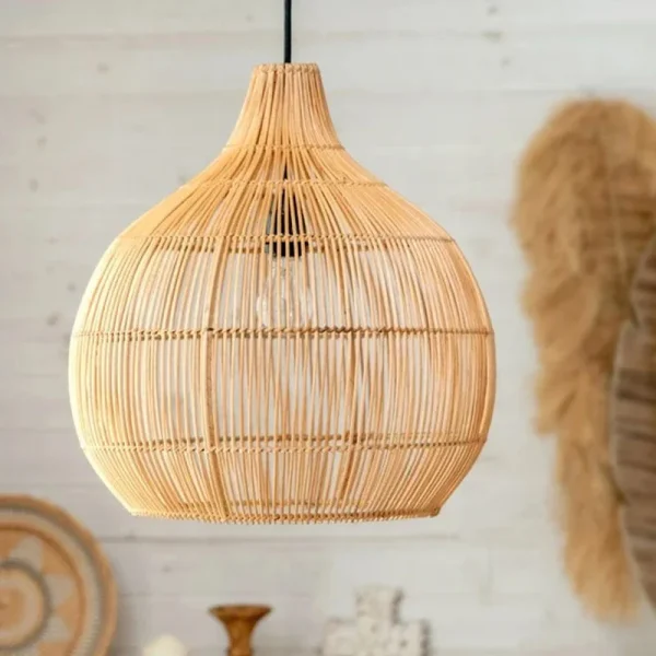 Vintage Rattan Pendant Lights Hand-woven Rattan Hanging Lamp Lights for Living Room Decoration Dining Room Lamps E27 Suspension - Image 6