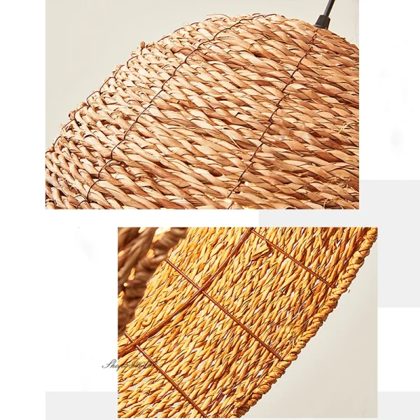 Vintage Style Pendant Lights High-quality Densely Woven Rattan Lamps for Living Room Dining Room Restaurant Loft Decor - Image 3